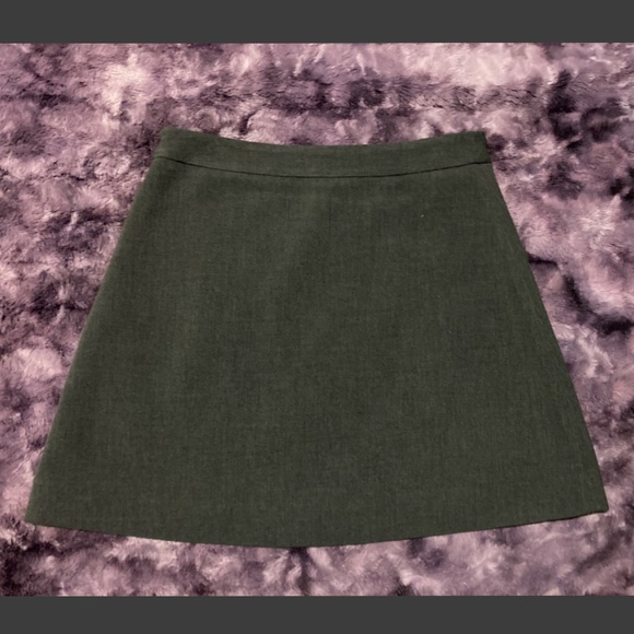 NWT C.Wonder Gray A-Line Stretch Crepe Mini Career Skirt Womens Sz 4 - Picture 3 of 5